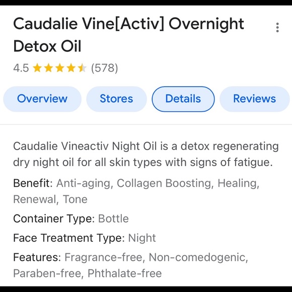Caudalie overnight detox oil - Picture 5 of 6